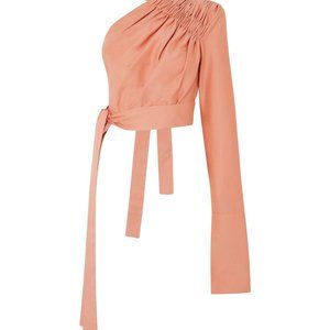 ALEKSANDRE AKHALKATSISHVILI Crop one shoulder top